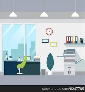 office workspace illustration