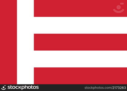Official flag vector illustration of the Dutch regional capital city of EINDHOVEN, NETHERLANDS