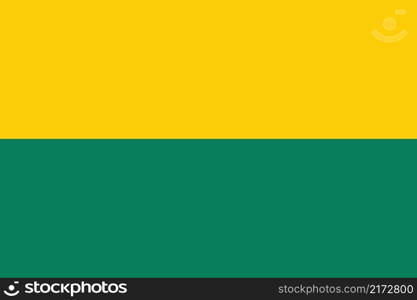 Official flag vector illustration of the Dutch regional capital city of THE HAGUE, NETHERLANDS