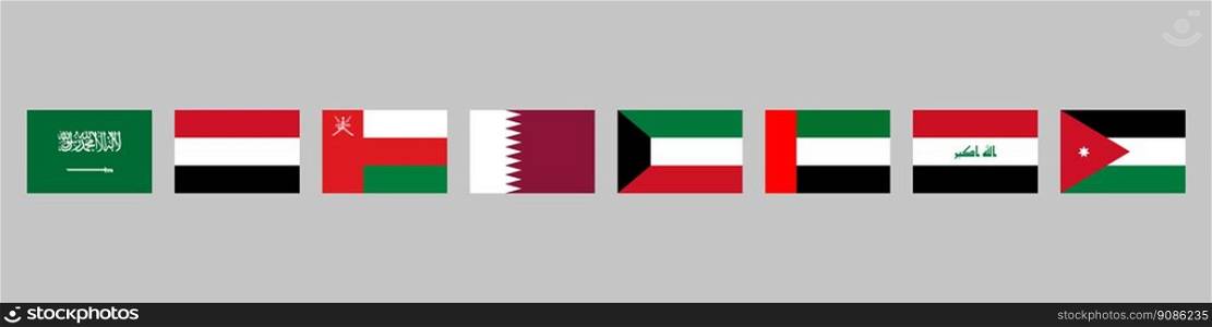 Official national Arabian Peninsula flag background