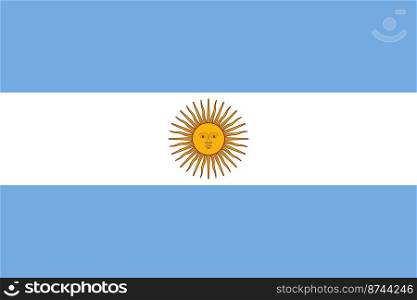 Official national Argentina flag background