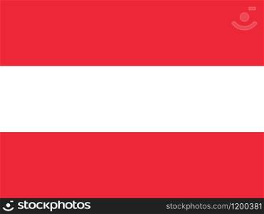 Official national flag of Austria vector illustration. Official national flag of Austria
