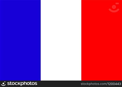 Official national flag of France background closeup vector. Official national flag of France