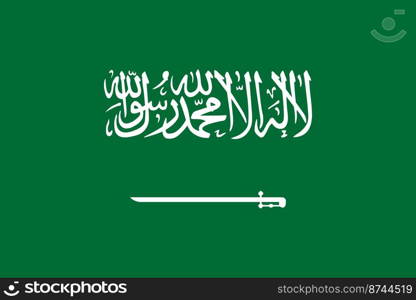 Official national Saudi  Arabia flag background