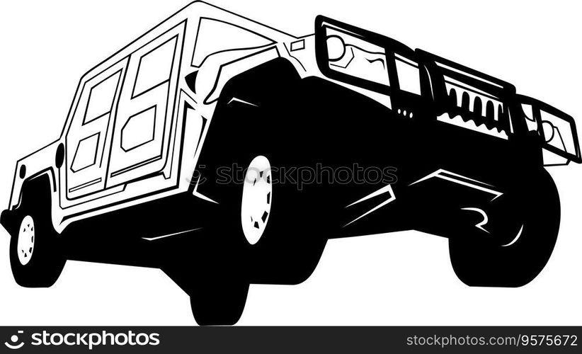 Offroad car vector image