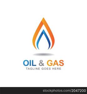 Oil And Gas Logo Design Vector Template