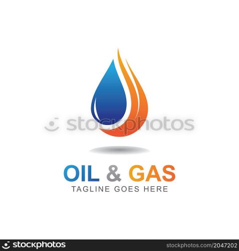 Oil And Gas Logo Design Vector Template