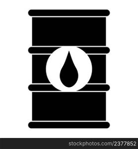 Oil barrel icon barrel with black oil drop
