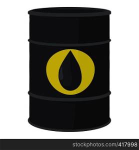 Oil barrel icon. Cartoon illustration of oil barrel vector icon for web. Oil barrel icon, cartoon style