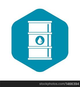 Oil barrel icon. Simple illustration of oil barrel vector icon for web. Oil barrel icon, simple style