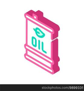 oil barrel isometric icon vector. oil barrel sign. isolated symbol illustration. oil barrel isometric icon vector illustration