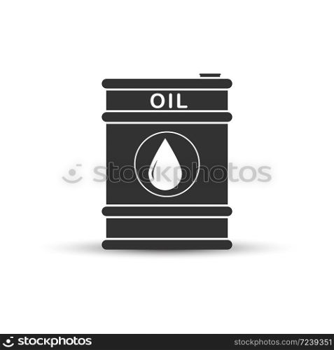 Oil barrel Simple vector icon for theme design, isolated on white background