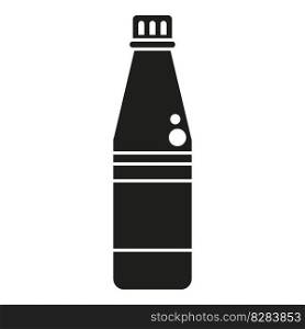 Oil bottle icon simple vector. Soy sauce. Asian menu. Oil bottle icon simple vector. Soy sauce