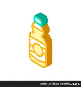 oil bottle isometric icon vector. oil bottle sign. isolated symbol illustration. oil bottle isometric icon vector illustration color