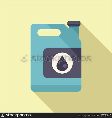 Oil canister icon flat vector. Earth climate. Warming disaster. Oil canister icon flat vector. Earth climate