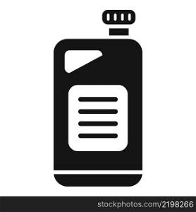 Oil canister icon simple vector. Car motor. Engine can. Oil canister icon simple vector. Car motor