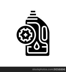 oil change car mechanic glyph icon vector. oil change car mechanic sign. isolated symbol illustration. oil change car mechanic glyph icon vector illustration