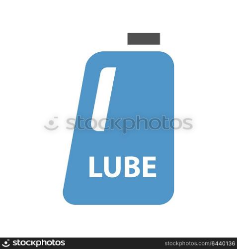 oil container - gray blue icon isolated on white background. car service icon