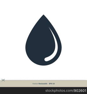Oil Droplet Icon Vector Logo Template Illustration Design. Vector EPS 10.
