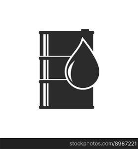 Oil drum oilcan jerrycan logo symbol and icon vector flat design