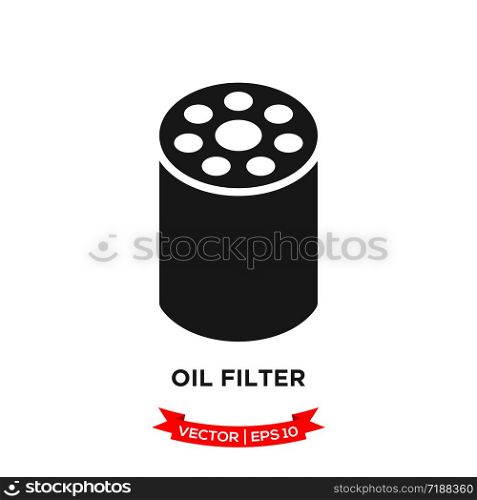 oil filter icon in trendy flat design
