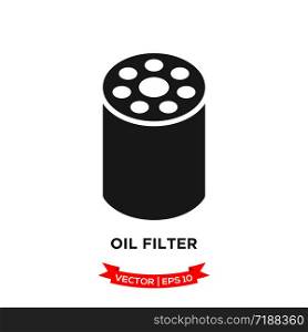 oil filter icon in trendy flat design