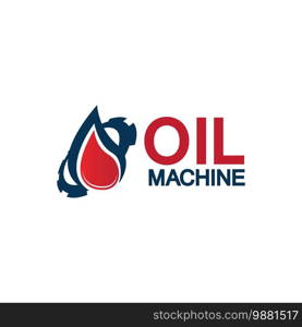 Oil industry vector design template,Oil Industry logo designs concept vector, Oil Gear Machine logo template symbol