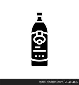 oil olive bottle glyph icon vector. oil olive bottle sign. isolated contour symbol black illustration. oil olive bottle glyph icon vector illustration