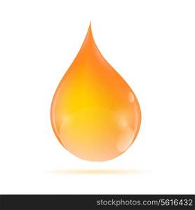 Oil Orange Drop Vector Illustration, EPS 10