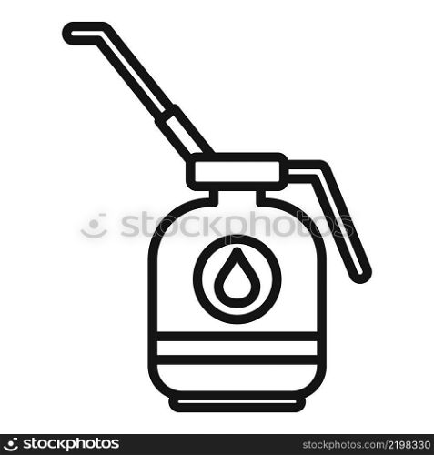 Oil pot icon outline vector. Car repair. Machine bottle. Oil pot icon outline vector. Car repair