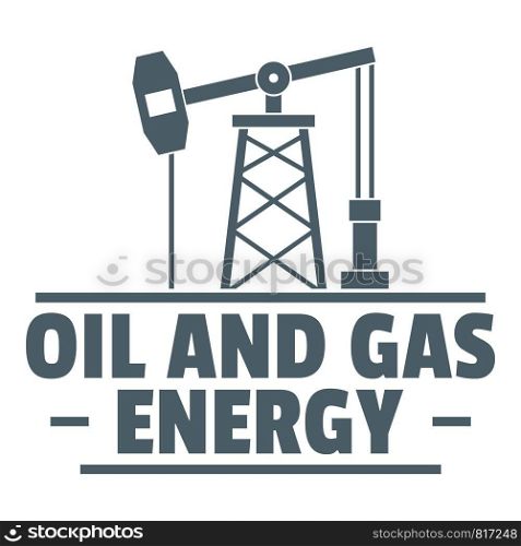 Oil pump logo. Simple illustration of oil pump vector logo for web. Oil pump logo, simple gray style