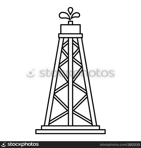 Oil resources icon. Outline illustration of oil resources vector icon for webicon. Outline illustration of vector icon for web. Oil resources icon, outline style