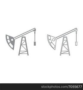 Oil rig icon .