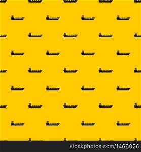 Oil tanker ship pattern seamless vector repeat geometric yellow for any design. Oil tanker ship pattern vector