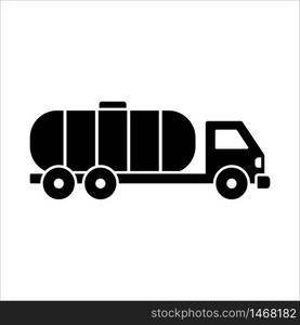 oil truck - transportation icon vector design template