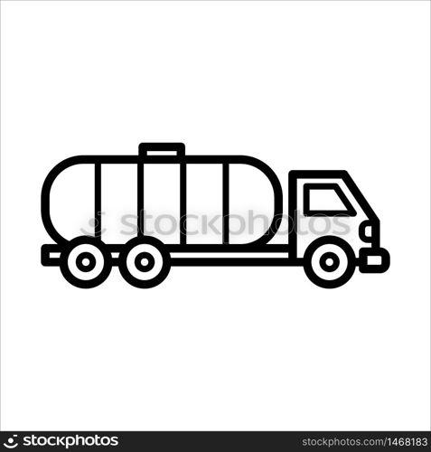 oil truck - transportation icon vector design template