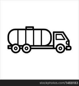 oil truck - transportation icon vector design template