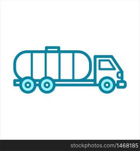 oil truck - transportation icon vector design template