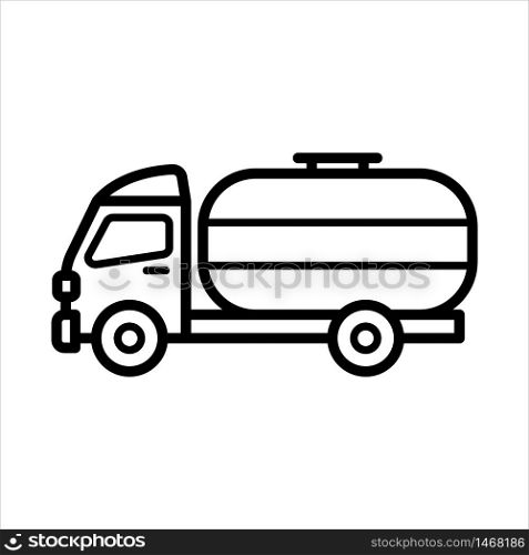 oil truck - transportation icon vector design template