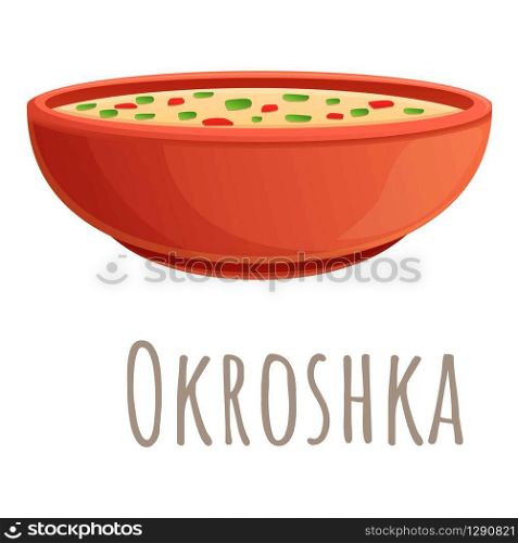 Okroshka icon. Cartoon of okroshka vector icon for web design isolated on white background. Okroshka icon, cartoon style