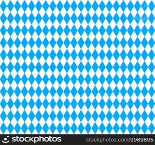 Oktoberfest bavarian pattern. Flag of bavaria. Background for german octoberfest in munich. Texture with white and blue rhombus. Seamless banner for fabric of bayern. Wallpaper and textile. Vector.. Oktoberfest bavarian pattern. Flag of bavaria. Background for german octoberfest in munich. Texture with white and blue rhombus. Seamless banner for fabric of bayern. Wallpaper and textile. Vector