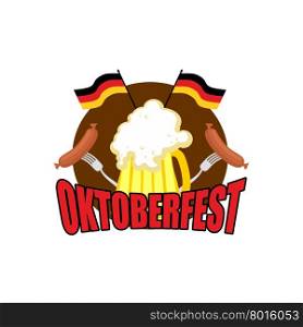 Oktoberfest logo. Beer Festival in Germany. Vector illustration&#xA;