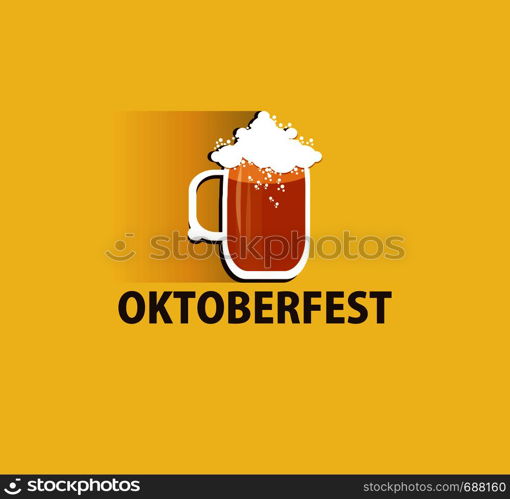 Oktoberfest logo design for your company.Vector illustration.