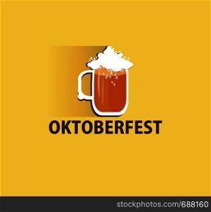 Oktoberfest logo design for your company.Vector illustration.