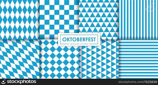 oktoberfest seamless pattern vector collection, Decorative wallpaper.