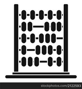 Old abacus icon simple vector. Math toy. Business calculator. Old abacus icon simple vector. Math toy