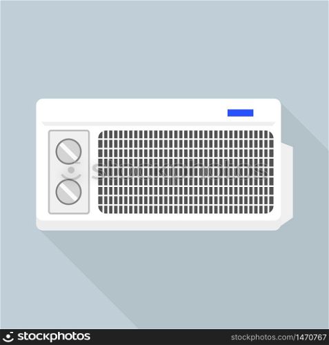 Old air conditioner icon. Flat illustration of old air conditioner vector icon for web design. Old air conditioner icon, flat style