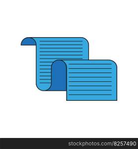 Old blue paper. The paper is wavy. Old writing. Design element. Vector illustration. stock image. EPS 10.. Old blue paper. The paper is wavy. Old writing. Design element. Vector illustration. stock image.