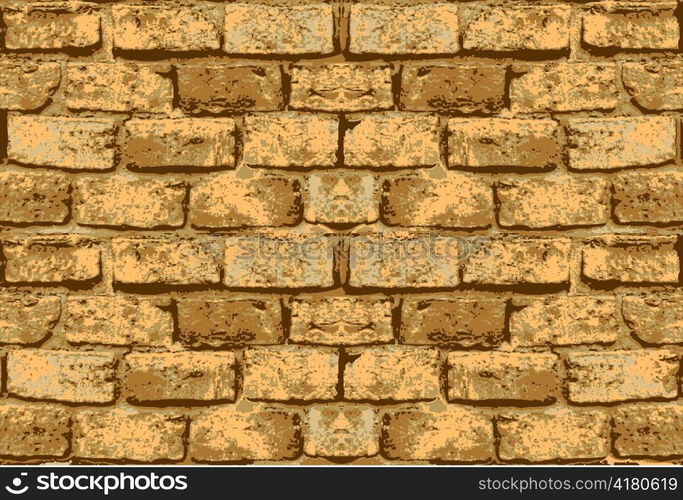 old brick wall pattern vector illustration