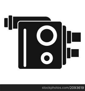 Old camcorder icon simple vector. Video camera. Cinema movie. Old camcorder icon simple vector. Video camera